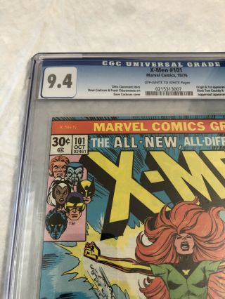 X - Men 101 CGC 9.  4 OW - White Pages 1st Appearance of the Phoenix 5