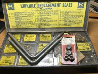 Kirkhill Replacement Seats Assortment Aluminum Box Vintage Plumbing Tools