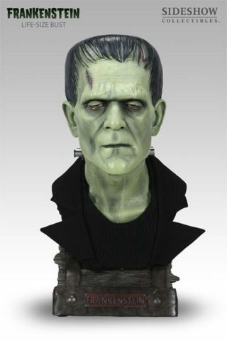 Sideshow Frankenstein 1:1 Life Size Bust Statue Head Karloff Universal Monsters