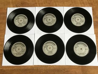 Bay City Rollers Joblot 6 X 7” Uk Vinyl Singles - Pro Cleaned & Play Great
