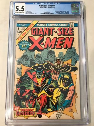 Giant Size X - Men 1 Cgc 5.  5 Marvel Comics 2nd Full Wolverine Mega Key