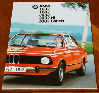 Bmw 1602 / 1802 / 2002 Brochure,  1975 (german Text)