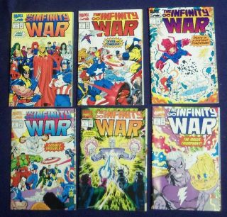 Infinity War 1 - 6 Near - Or Better Comic Set 1993 Jim Starlin Art Thanos