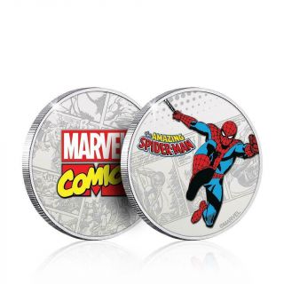 Official Marvel Spiderman Limited Edition Rare Numbered Collectors Silver Coin