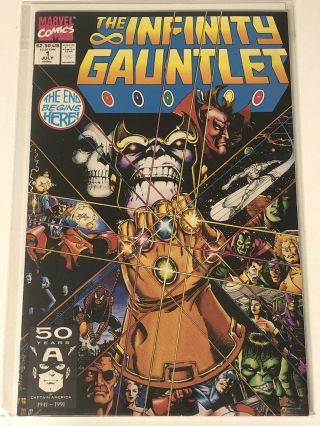 The Infinity Gauntlet 1 Thanos Gems Stones Hulk Captain America Iron Man Death