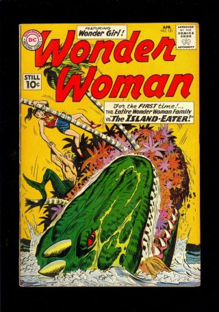 Wonder Woman 121 10 Cent Cover 1961 Good/very Good Comic Kings