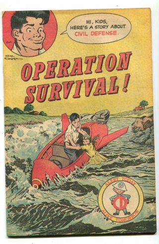 Operation Survival Civil Defense Vf 1957 Lil Abner Cbx1c