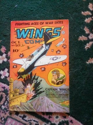 Wings Comics 50 Oct.  1944 Fiction House