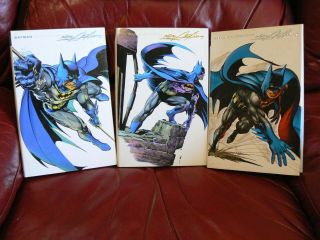 Batman Illustrated By Neal Adams Hardcover 1 2 3 Complete - Near Set - Dc