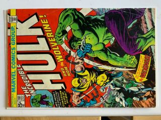 The Incredible Hulk 181 (nov 1974,  Marvel) / 1st Full Wolverine Missing Mvs