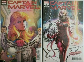 Captain Marvel 8 Secret And Carnage - Ized Variant Covers.  You Get Both