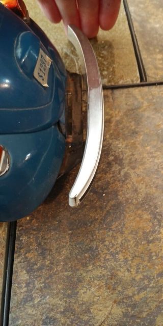 Vintage 1971 Jim Beam Kentucky Whiskey VW Beetle Decanter Blue Volkswagon COOL 6