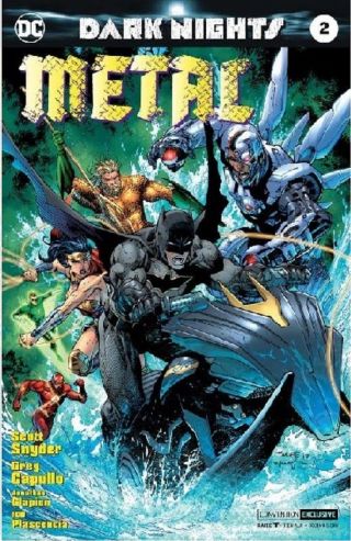 Dark Nights Metal 2 Nycc Comic Con Jim Lee Silver Foil Variant Batman Nm 2017