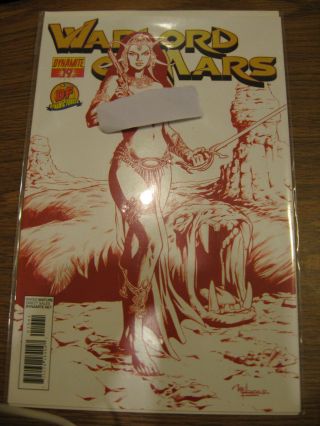 Warlord Of Mars 19 John Carter/dejah Thoris Dynamic Forces Red Risque Variant