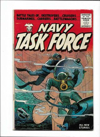 Navy Task Force 4 [1955 Fr - Gd] Ship Mine Cover