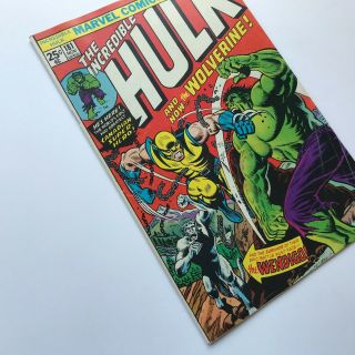 The Incredible Hulk 181 - 1st App of Wolverine X - men Marvel 1974 MVS intact 2