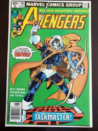 Avengers 196 Taskmaster Marvel Comics 1980 Bronze Age Key Issue Mcu 