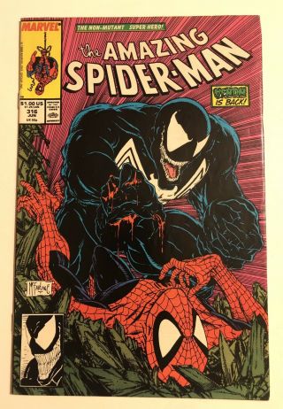 Spider - Man 316 1st Venom Cover Mcfarlane Art.