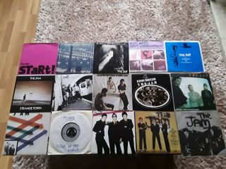 Punk / Mod.  The Jam Full Uk Singles All 18 Includes 2 Imports In Pic Covers