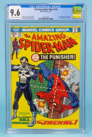 Spider - Man 129 Cgc 9.  6 Marvel Comics Key Issue 1st Punisher