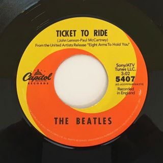 The Beatles / Ticket To Ride & Yes It Is / RSD 2011 45 w/ Picture Sleeve / 3