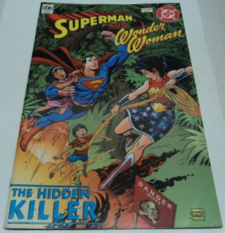 Superman & Wonder Woman (the Hidden Killer) Rare Unicef 1998 Landmines Promo