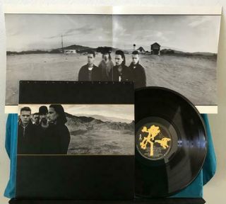 U2 Joshua Tree Rare 1987 Non - Promo Quiex Dmm Masterdisk Audiophile Lp W/poster