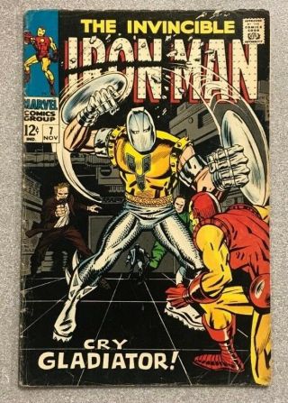Iron Man 7 Marvel Comics Silver Age Vg - Rare Look