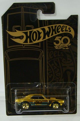 2018 Hot Wheels 50th Anniversary Black And Gold 