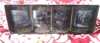 Vintage Pictures Marshall Fields Set Of 4 Glasses Water Old Fashioned Glass