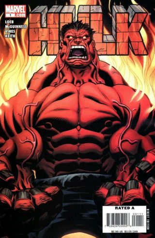 Ed Mcguiness Incredible Red Hulk 1 Loeb 1st Print