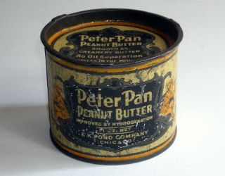 Vintage Peter Pan Peanut Butter Tin