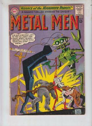 Metal Men 5 Vg,  (4.  5) 1/64 " Menace Of The Mammoth Robots "