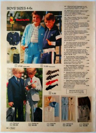 1984 Vintage Paper Print Ad Fashion Suit Shirt Pants Tops Socks Briefs Underwear