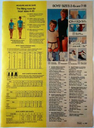 1984 Vintage PAPER PRINT AD fashion suit shirt pants tops socks briefs underwear 2