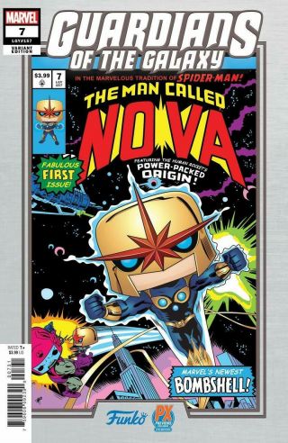 Pop Marvel 7 The Man Called Nova Exclusive Mike Martin Funko Variant Cover