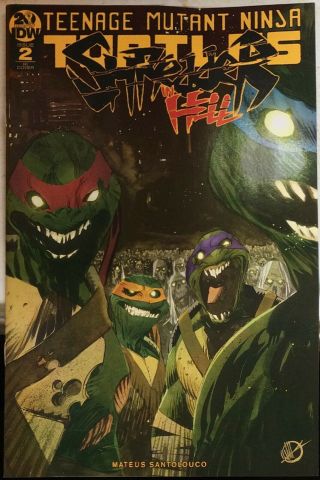 Teenage Mutant Ninja Turtles Shredder In Hell 2 Ri Variant 1:10 Cover Tmnt