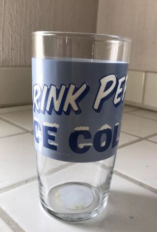 Vintage Pepsi Cola Brand Ice Cold Cap 31408 Drinking Glass 30 oz.  Set of 4 NWT 3