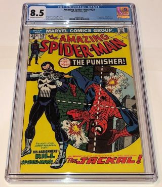 Spider - Man 129 1st Appearance Punisher 1974 Marvel Comics Cgc 8.  5
