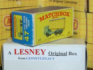 Matchbox Lesney 47c DAF Tipper Type E4 model Empty Box Only 2
