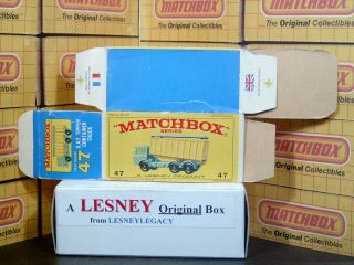 Matchbox Lesney 47c DAF Tipper Type E4 model Empty Box Only 4
