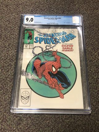 Spider - Man 301 Cgc Graded 9.  0 - Mcfarlane Cover Art White Pages