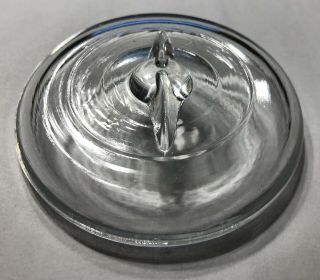 Vintage Clear Glass Canning Lid - Wide Mouth - Wire Bale Top Style - Ball,  Ideal