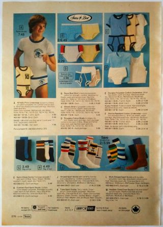 1982 Vintage PAPER PRINT AD fashion swim wear jacket shorts briefs underwear 2