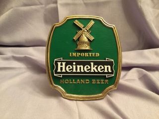 Vintage Heineken Imported Holland Beer Wall Mounting / Table Sign