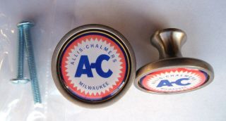 Allis Chalmers Cabinet Knobs,  A - C Logo Cabinet Knobs,  Allis Chalmers Tractors