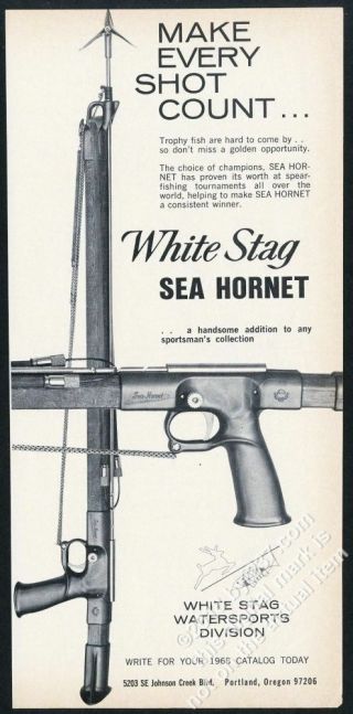 1968 White Stag Sea Hornet Speargun Spear Gun Photo Vintage Print Ad