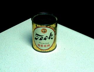 Tech Bank Top 8 Oz.  Flat Top Beer Can Pittsburgh Brg.  Co.  Pittsburgh,  Pa.