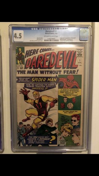 Daredevil 1 4.  5 Cgc (apr 1964,  Marvel)
