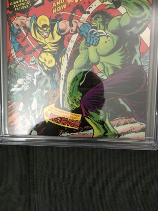The Incredible Hulk 181 CGC 7.  5 WHITE PAGES 3